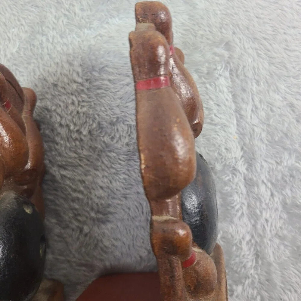 Vintage  10 Pin Alley Bowling‎ Bookends Collectable Antique